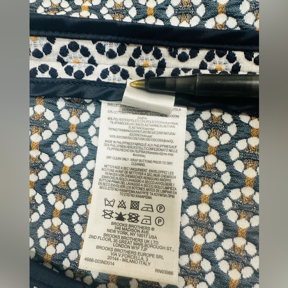 Brooks Brothers Floral Jacquard Cropped Jacket Size‎ 8 - Picture 10 of 15